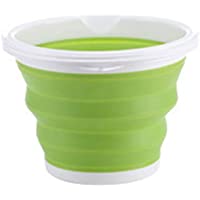 Sfit - Lavabo de lavado plegable- plegable- plegable- portátil- para picnic- viaje- camping- senderismo (3L- Y-Verde)